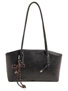 Small Faux Leather Shoulder Bag Cute Hobo Clutch Y2k Purse